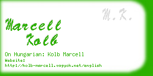 marcell kolb business card